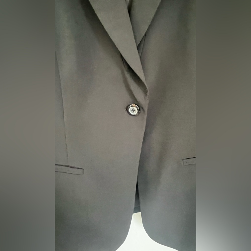 ELI TAHARI Black Lined Tailored Blazer Women’s Career Office Jacket Xtra-Small - Picture 6 of 12